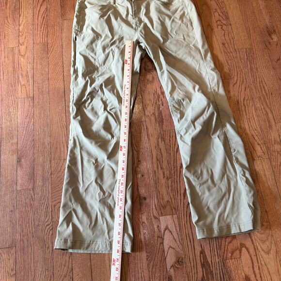 prAna Khaki Hiking Pants Womens 14 Standard Fit Outdoor Trail - Picture 7 of 9